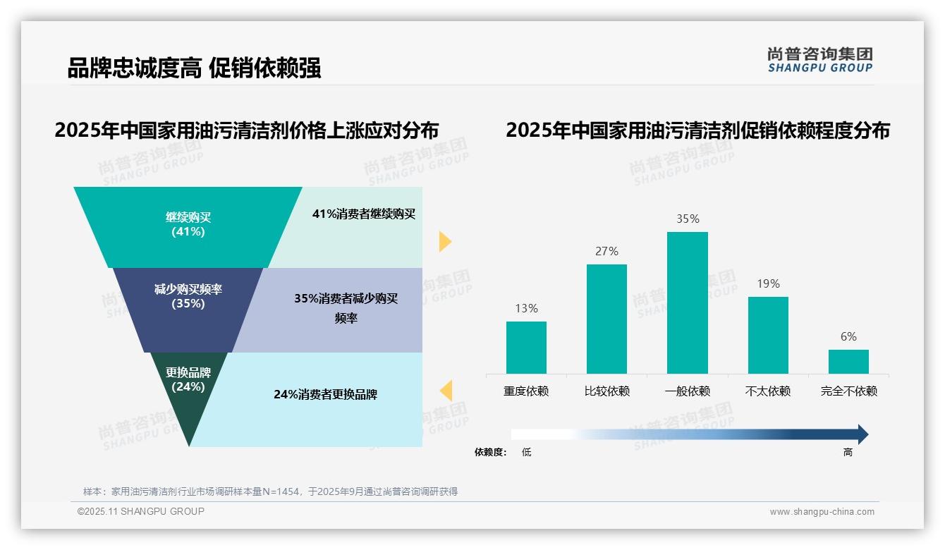 41%消费者在价格上涨时坚持购买——尚普咨询集团市场研究报告-2025年11月-家用油污清洁剂-38