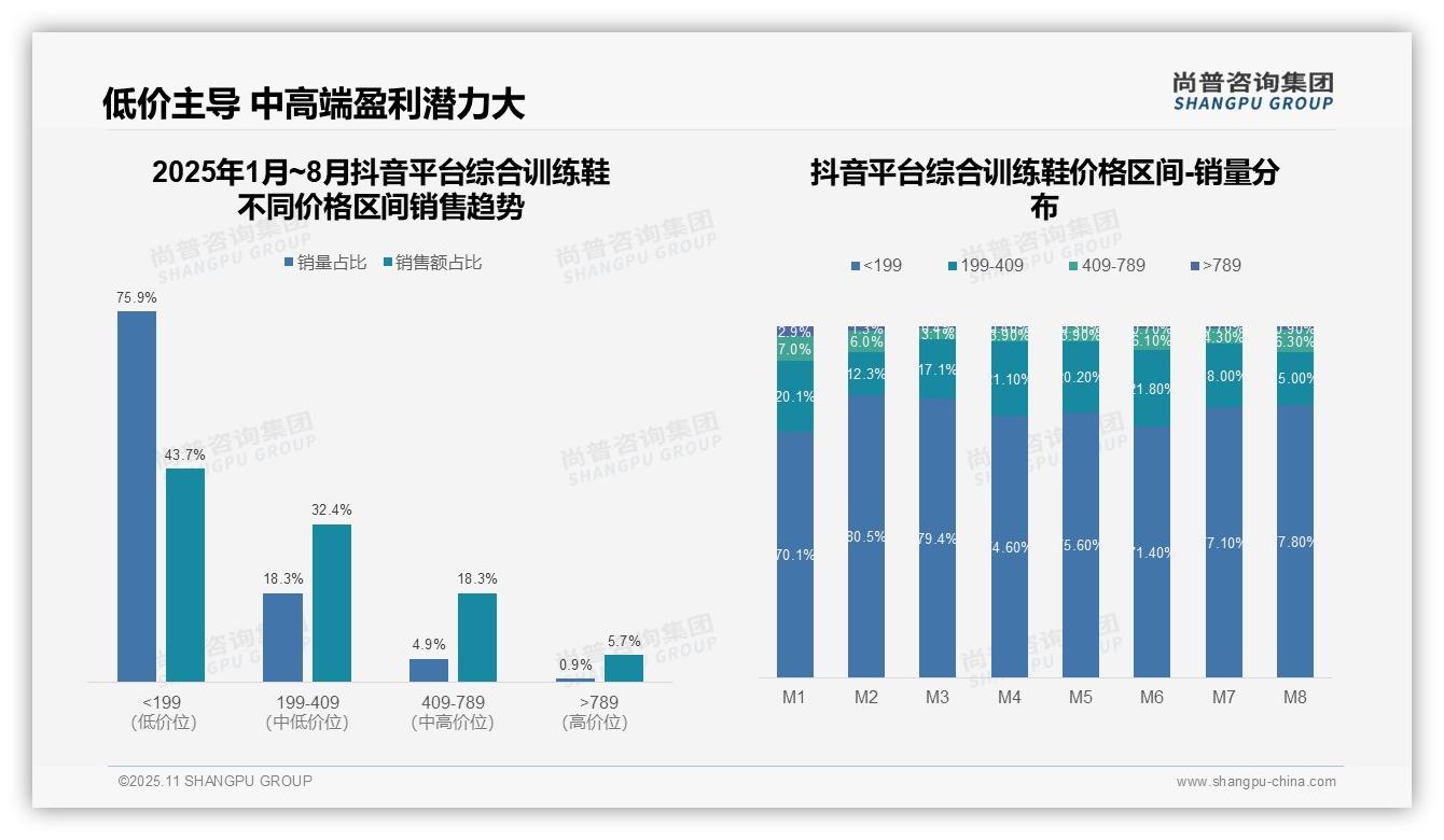 尚普咨询集团报告核心结论：29.1%销售额来自高价产品-2025年11月-综合训练鞋-38
