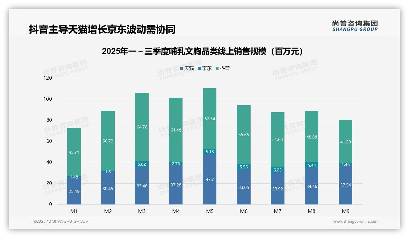 线上渠道占80%哺乳文胸销售抖音63.8%份额领跑——尚普咨询集团报告披露-2025年12月-哺乳文胸-38