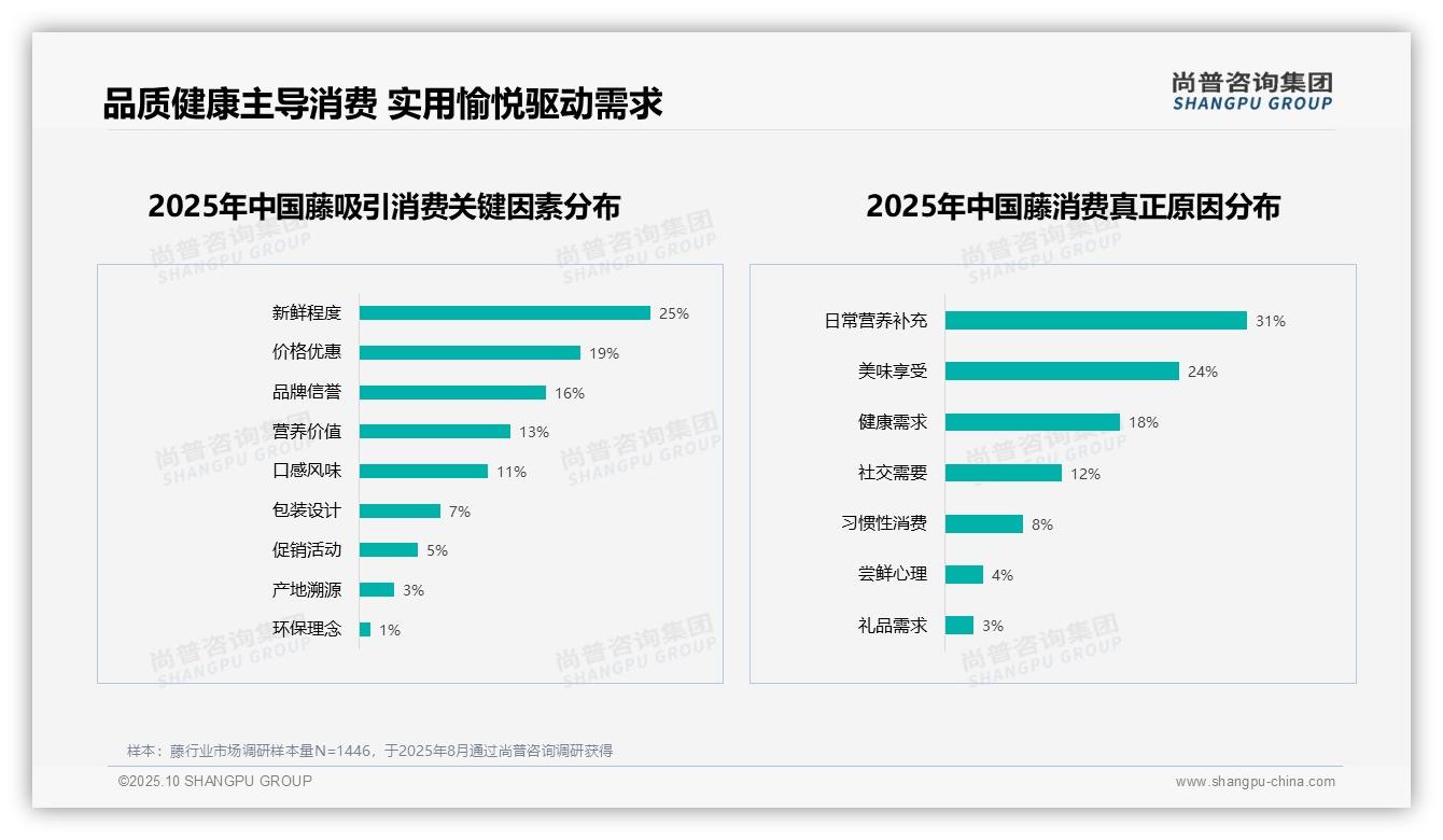 重磅发现：新鲜度优先28%主导藤产品消费，尚普咨询集团报告发布-2025年10月-藤-38