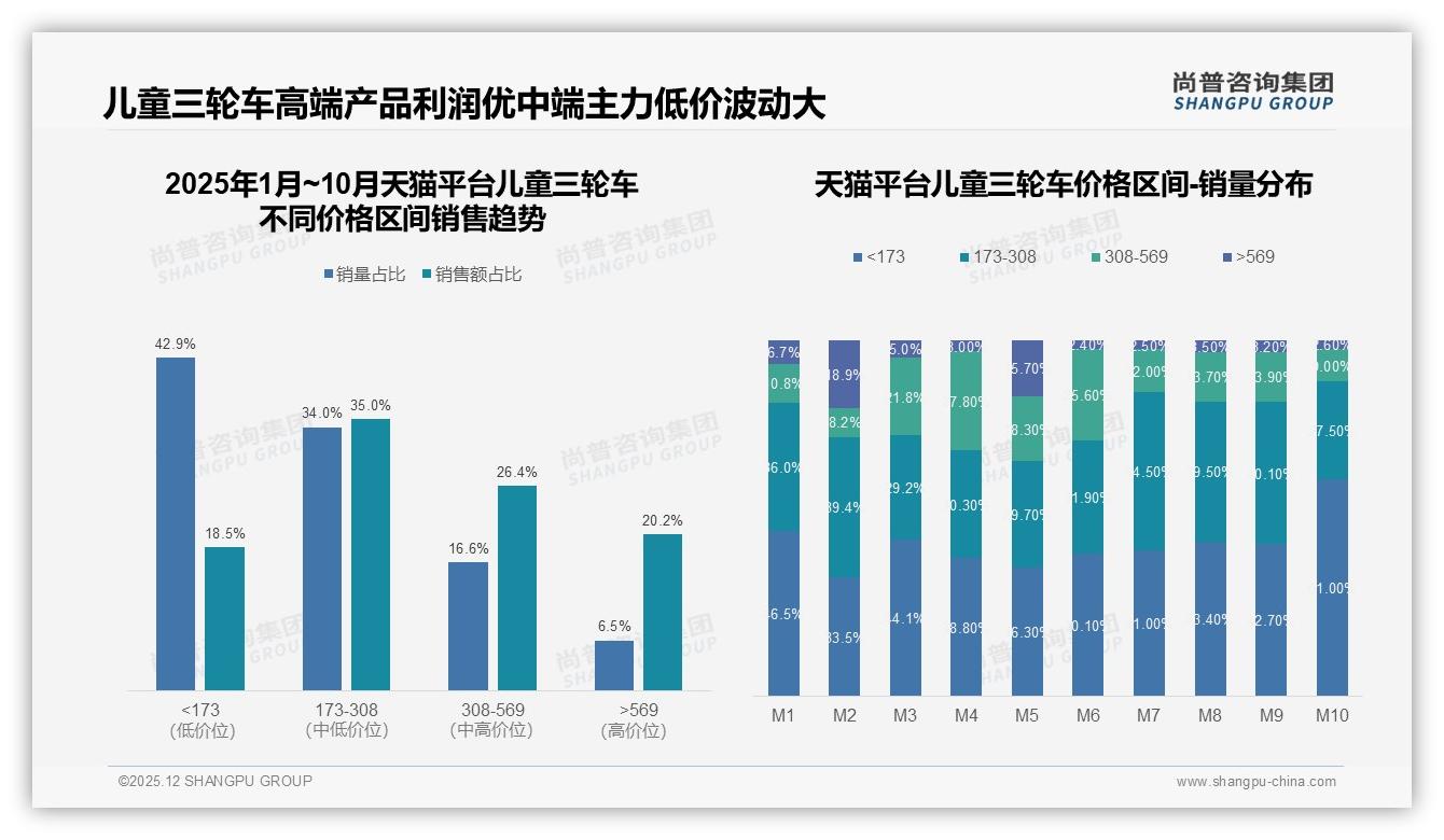 70%低价产品销量占4成销售额儿童三轮车利润结构倒挂待破解——尚普咨询集团报告披露-2025年12月-儿童三轮车-38