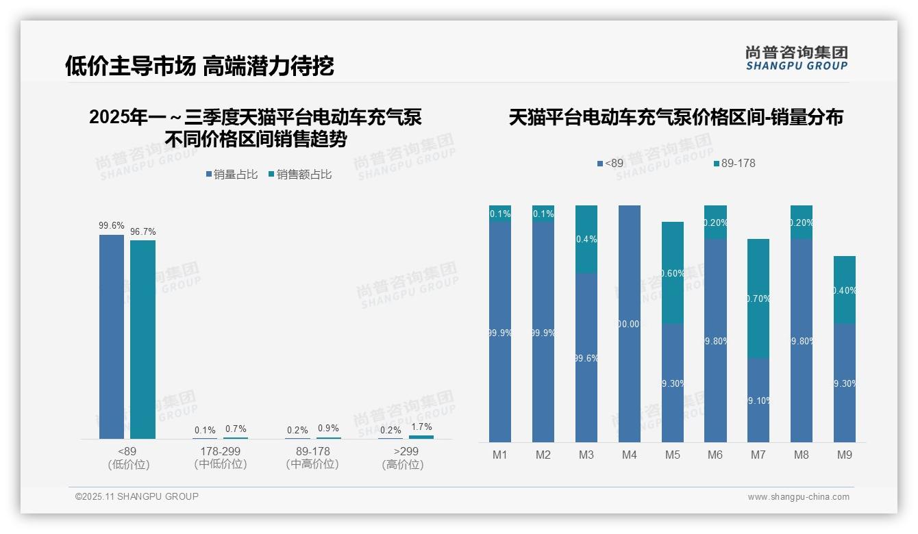 一文读懂99.6%天猫充气泵销量来自低价区间：尚普咨询集团报告精编-2025年11月-电动车充气泵-38