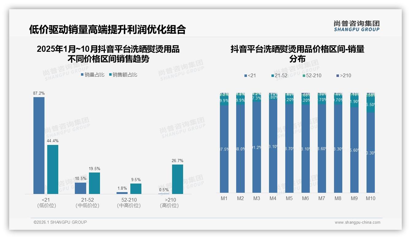 尚普咨询集团市场扫描：抖音87%低价爆量洗晒熨烫用品，高端0.5%销量待破局-2026年1月-洗晒熨烫用品-38