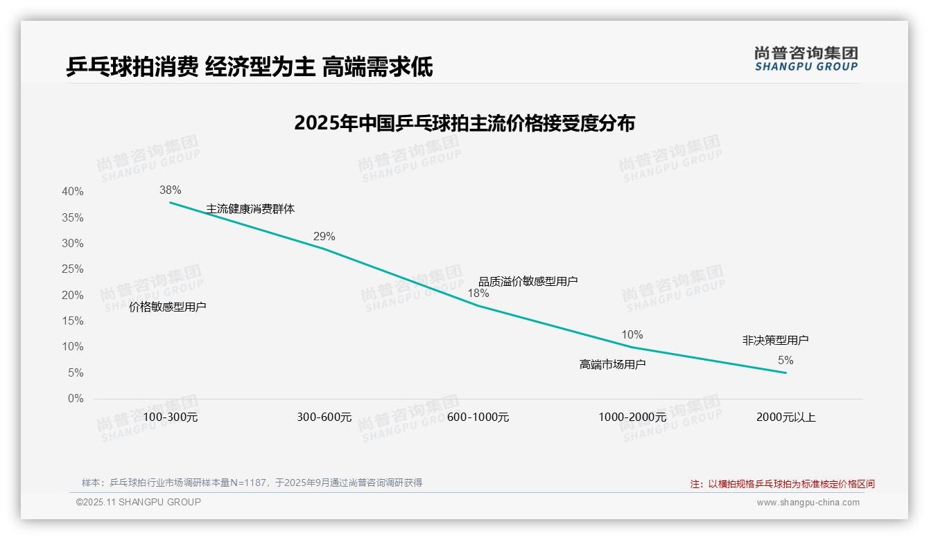权威印证：尚普咨询集团调研报告确认75%乒乓球拍消费者依赖促销-2025年11月-乒乓球拍-38