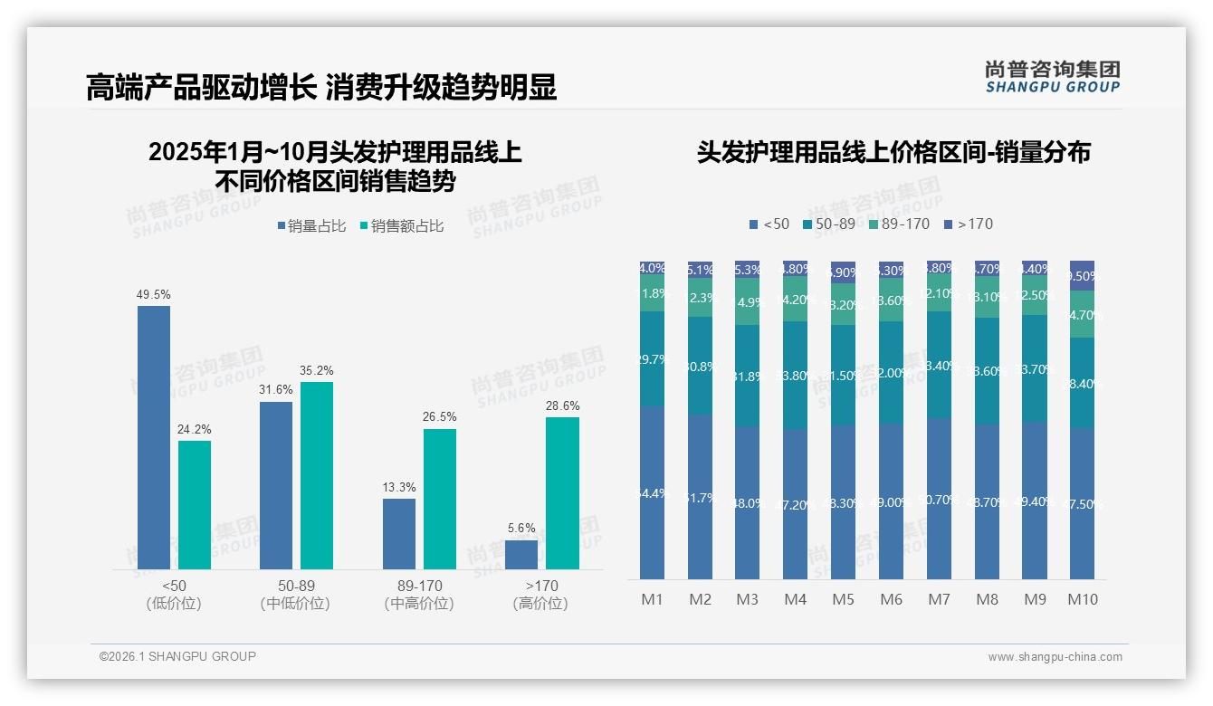 41%中低价位头发护理用品贡献七成销量，品牌如何用50-100元价格带撬动新增量——尚普咨询集团报告披露-2026年1月-头发护理用品-38