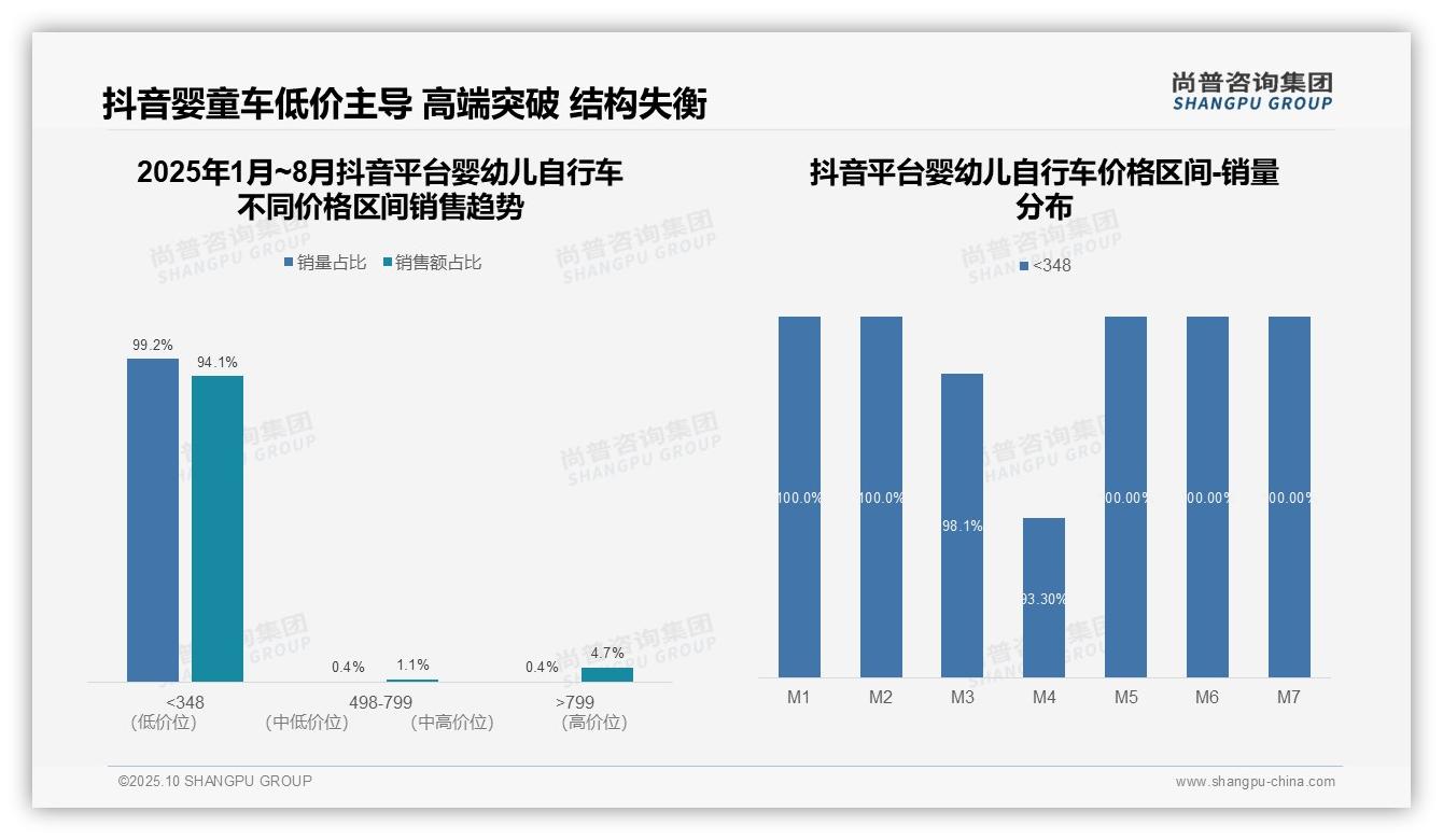 尚普咨询集团报告首次披露：抖音94.1%婴幼儿自行车销售来自低价区间-2025年10月-婴幼儿自行车-38