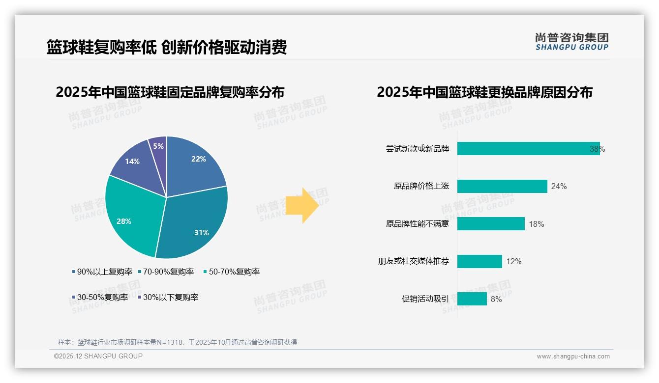 国产品牌篮球鞋占比58%反超进口，性能技术型31%偏好——尚普咨询集团白皮书指出-2025年12月-篮球鞋-38