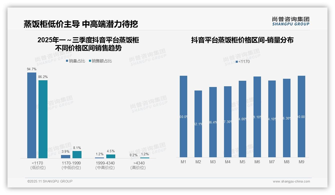 抖音平台86.2%销售额来自低价产品，尚普咨询集团年度报告精华-2025年11月-蒸饭柜-38