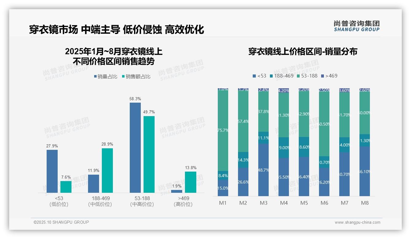 低价穿衣镜销量占比46.1%——尚普咨询集团白皮书核心观点-2025年10月-穿衣镜-38