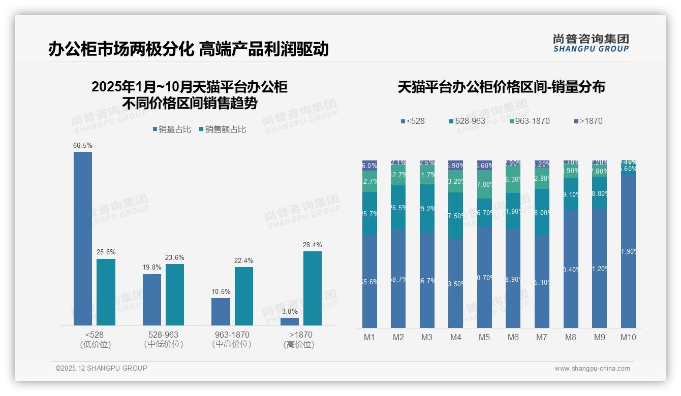 尚普咨询集团独家披露：高端办公柜3%销量贡献28%收入，利润杠杆显现-2025年12月-办公柜-38