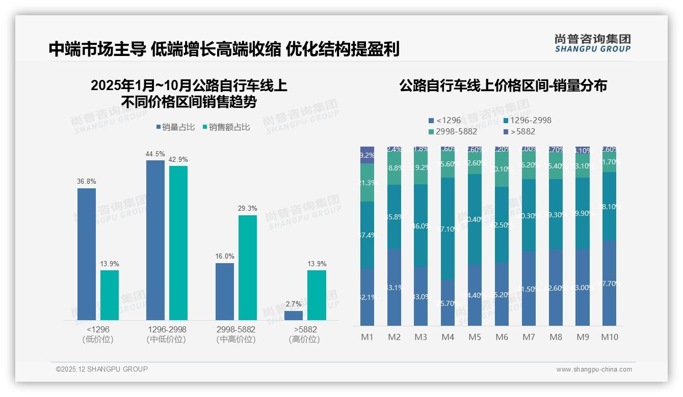 41%用户年换1次公路自行车，中端入门占59%性价比痛点待解——尚普咨询集团报告披露-2025年12月-公路自行车-38