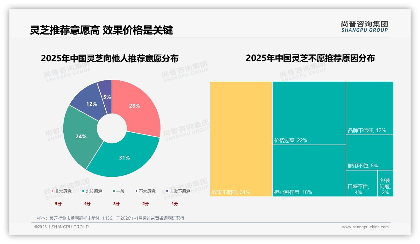 尚普咨询集团行业透视：59%消费者愿向他人推荐灵芝，口碑裂变潜力巨大-2026年1月-灵芝-38