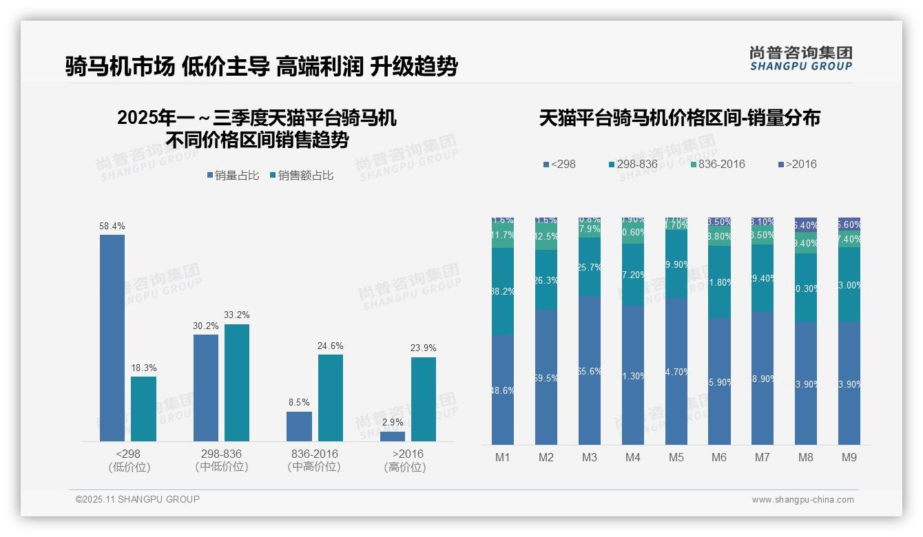 高端产品2.9%销量贡献23.9%销售额，该趋势获尚普咨询集团报告支持-2025年11月-骑马机-38