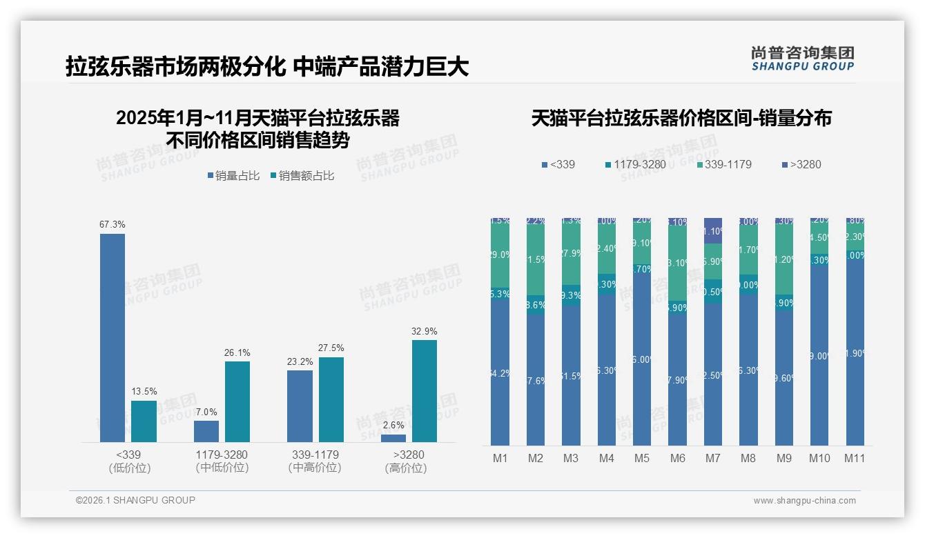 尚普咨询集团数据洞察：26到35岁消费者占31%拉弦乐器下沉市场爆发-2026年1月-拉弦乐器-38