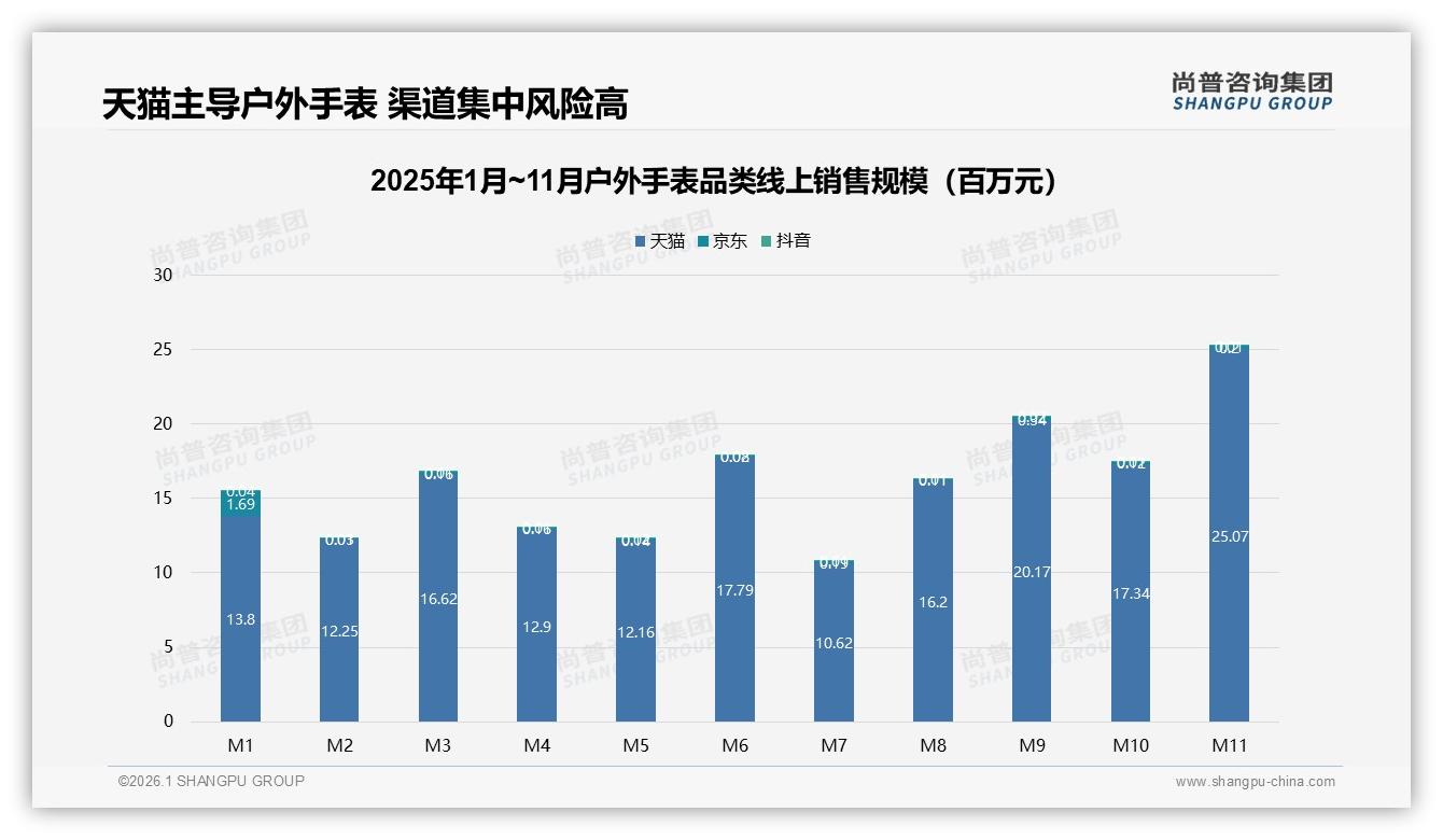 52%线上成交占比下户外手表渠道风险加剧，抖音成增量洼地——尚普咨询集团户外手表趋势报告-2026年1月-户外手表-38