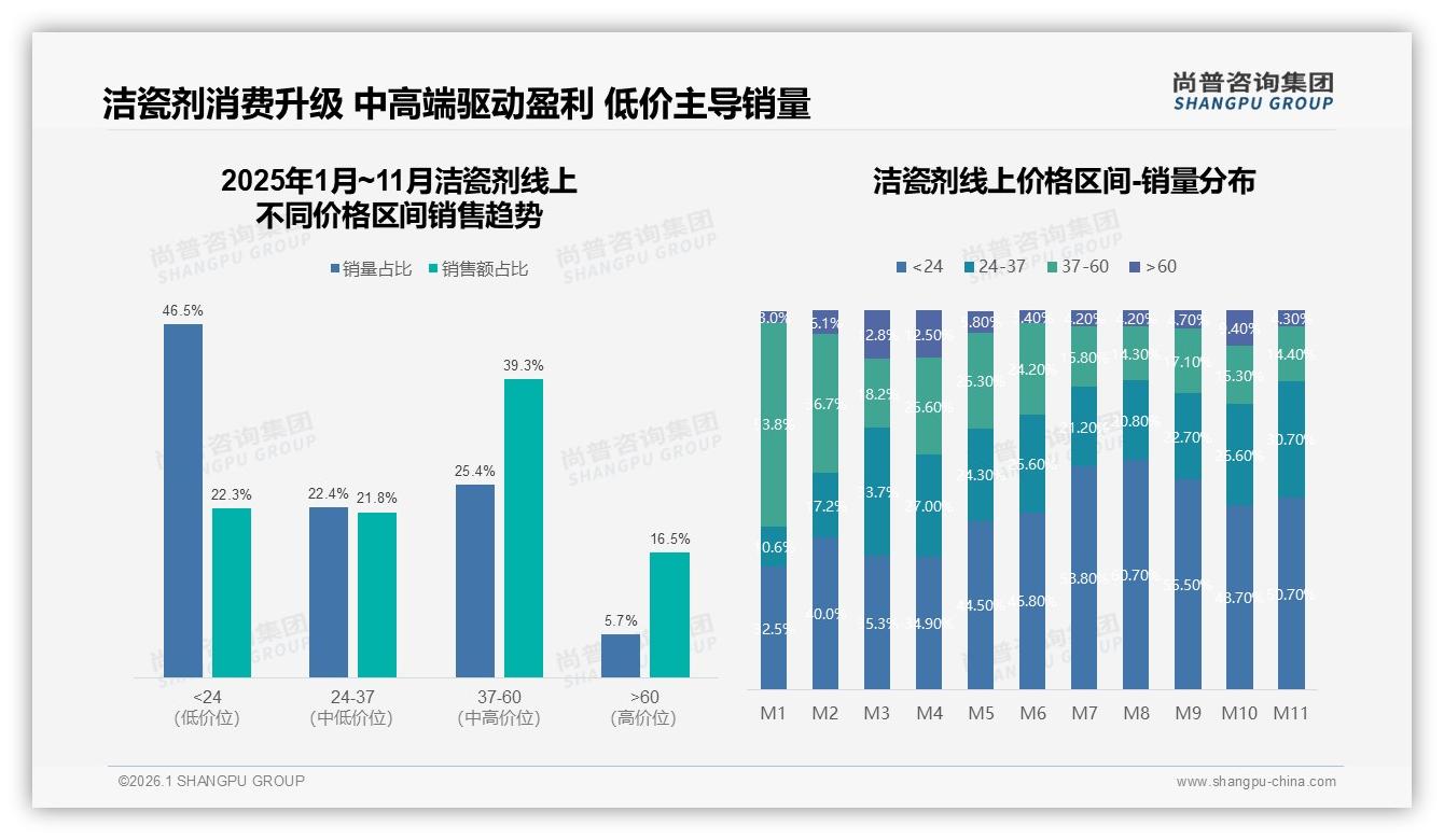 尚普咨询集团数据洞察：26~35岁女性38%主导洁瓷剂决策，国产中端37元盈利-2026年1月-洁瓷剂-38